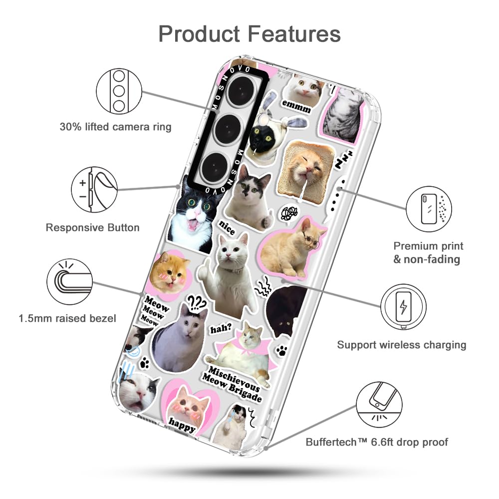Foto 7 pulgar | Funda De Teléfono Mosnovo Para Samsung Galaxy S24 Plus Cat Brigade - Venta Internacional.