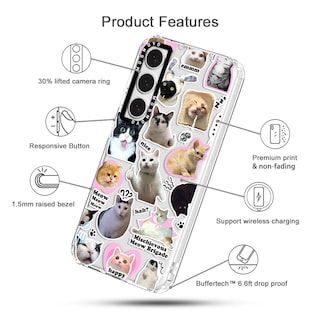 Foto 6 | Funda De Teléfono Mosnovo Para Samsung Galaxy S24 Plus Cat Brigade - Venta Internacional.