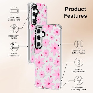 Foto 6 | Funda De Teléfono Mosnovo Para Samsung Galaxy S24 Fe Love In Bloom - Venta Internacional.