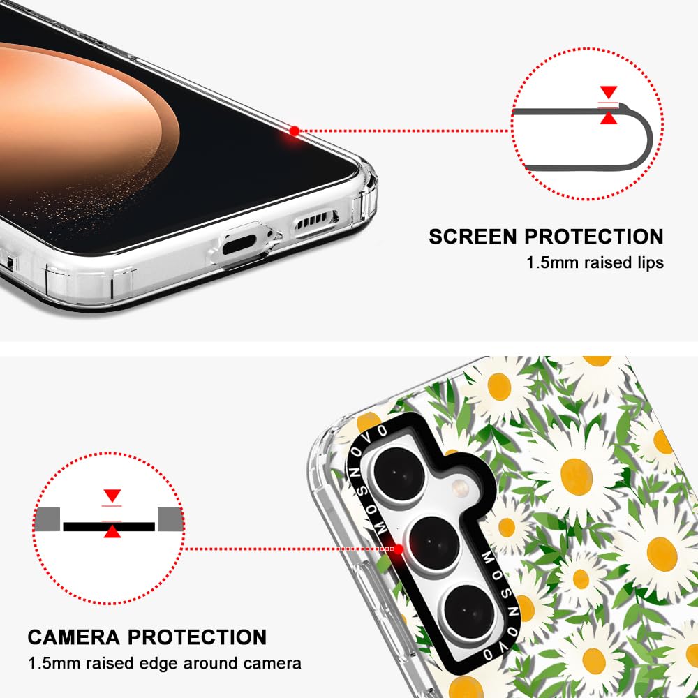 Foto 5 pulgar | Funda De Teléfono Mosnovo Para Samsung Galaxy S23 Fe Daisies Design - Venta Internacional.