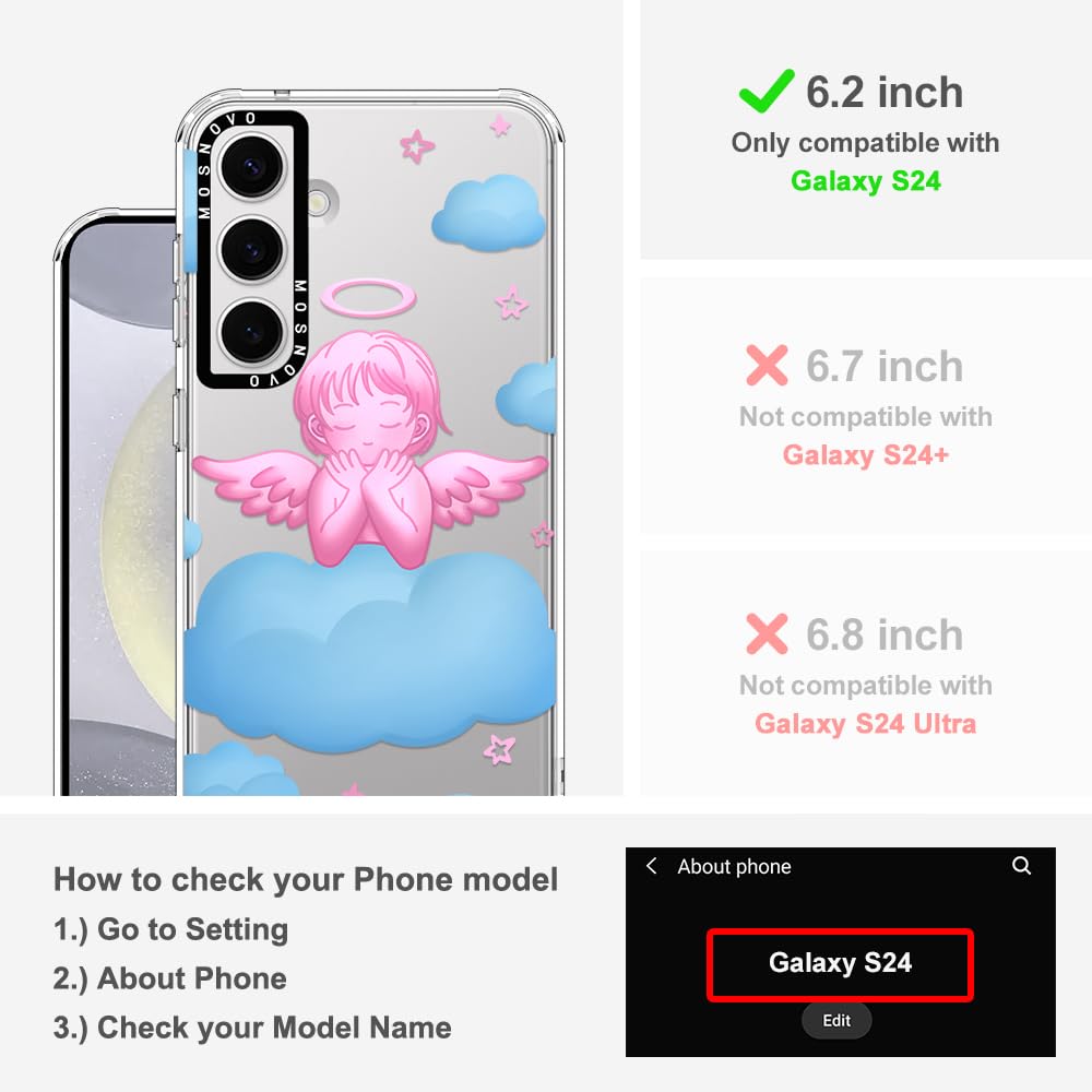Foto 2 | Funda De Teléfono Mosnovo Para Samsung Galaxy S24 Buffertech Pink - Venta Internacional.