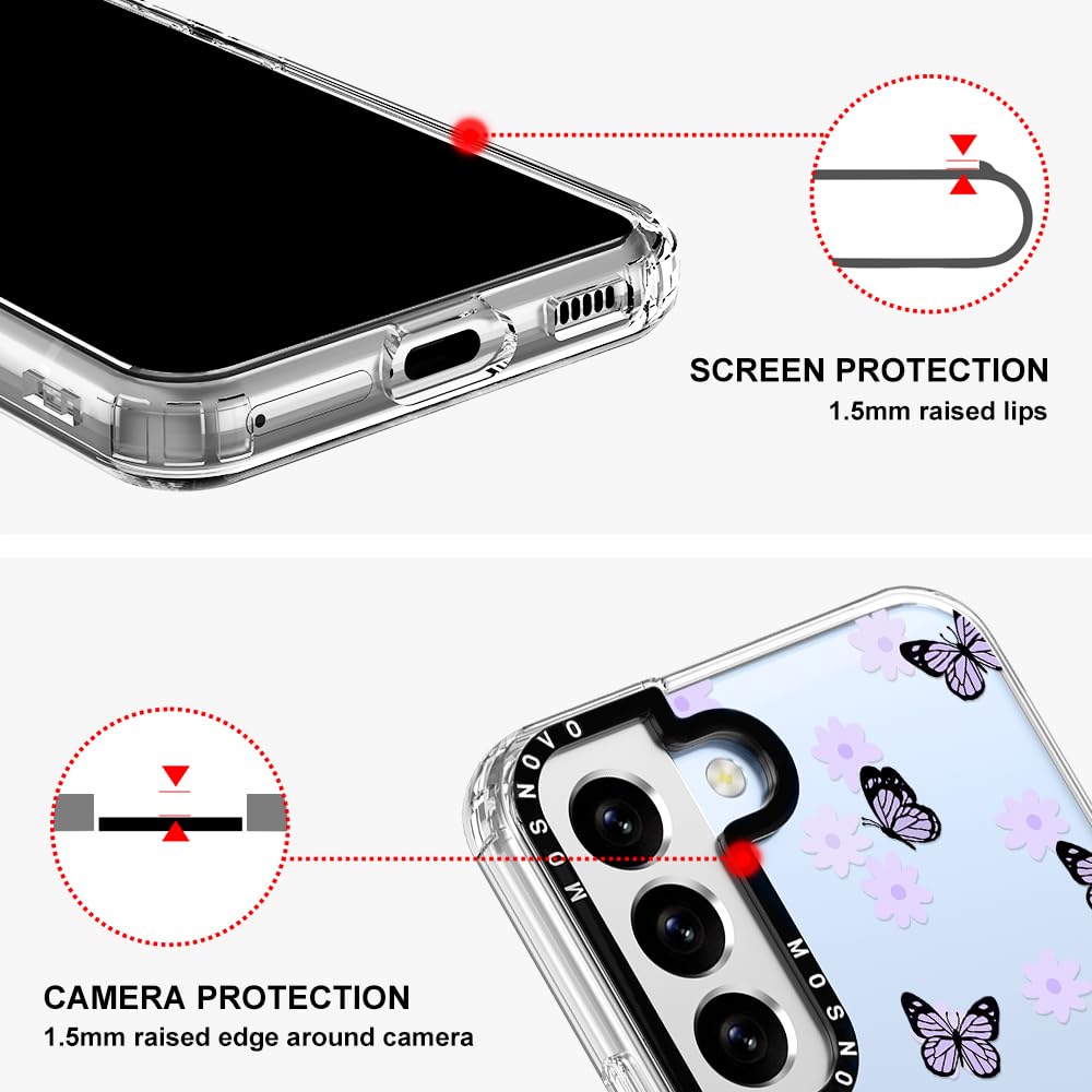Foto 5 pulgar | Funda De Teléfono Mosnovo Para Samsung Galaxy S22 Plus Lilac Butterfly - Venta Internacional.