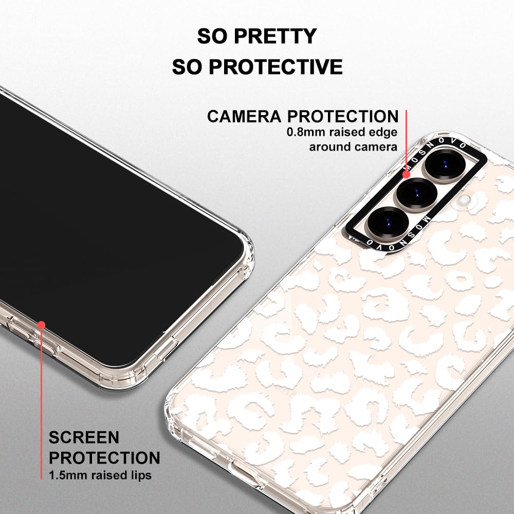 Foto 5 pulgar | Funda De Teléfono Mosnovo Para Samsung Galaxy S25 Plus White Leopard - Venta Internacional.