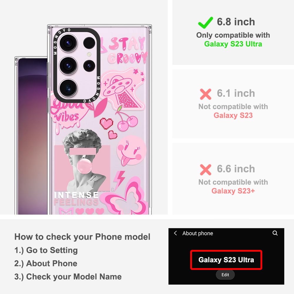 Foto 2 | Funda De Teléfono Mosnovo Para Samsung Galaxy S23 Ultra Pink - Venta Internacional.