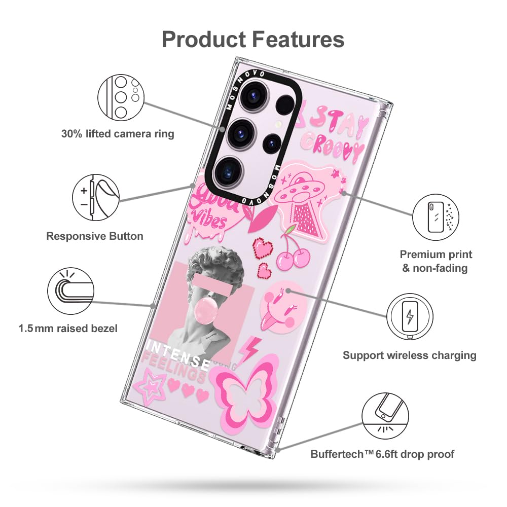 Foto 7 pulgar | Funda De Teléfono Mosnovo Para Samsung Galaxy S23 Ultra Pink - Venta Internacional.