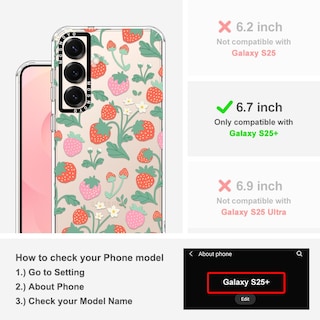 Foto 2 | Funda De Teléfono Mosnovo Para Samsung Galaxy S25 Plus Strawberry - Venta Internacional.
