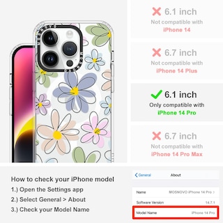 Foto 2 | Funda De Teléfono Mosnovo Para Iphone 14 Pro Con Magsafe Buffertech - Venta Internacional.