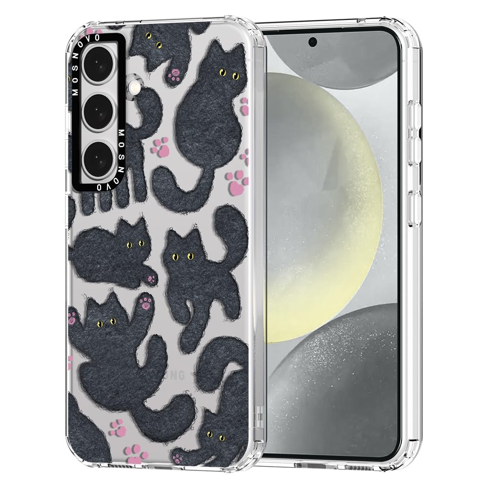 Foto 2 pulgar | Funda De Teléfono Mosnovo Para Samsung Galaxy S24 Plus Black Fluffy Cat - Venta Internacional.