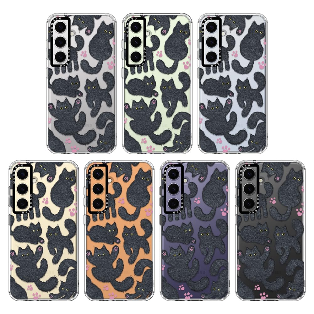 Foto 4 pulgar | Funda De Teléfono Mosnovo Para Samsung Galaxy S24 Plus Black Fluffy Cat - Venta Internacional.