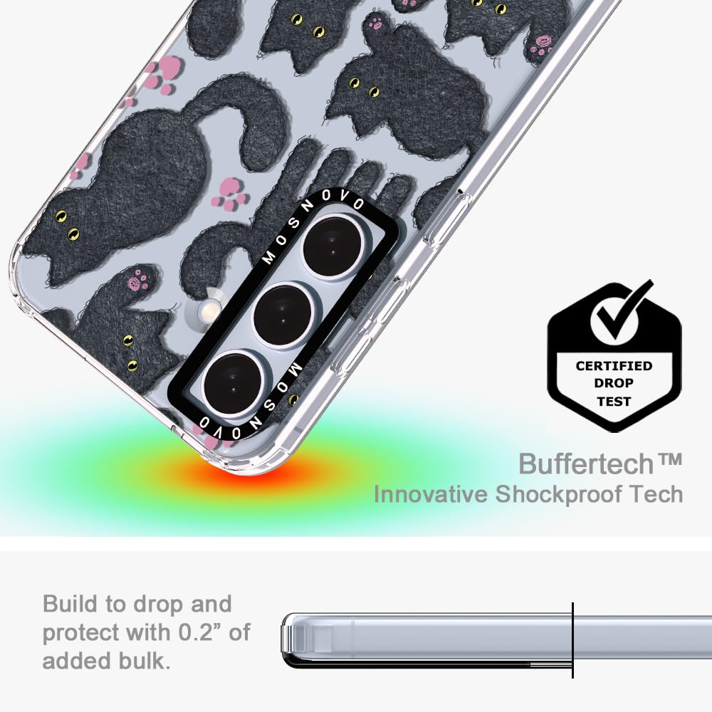 Foto 6 pulgar | Funda De Teléfono Mosnovo Para Samsung Galaxy S24 Plus Black Fluffy Cat - Venta Internacional.