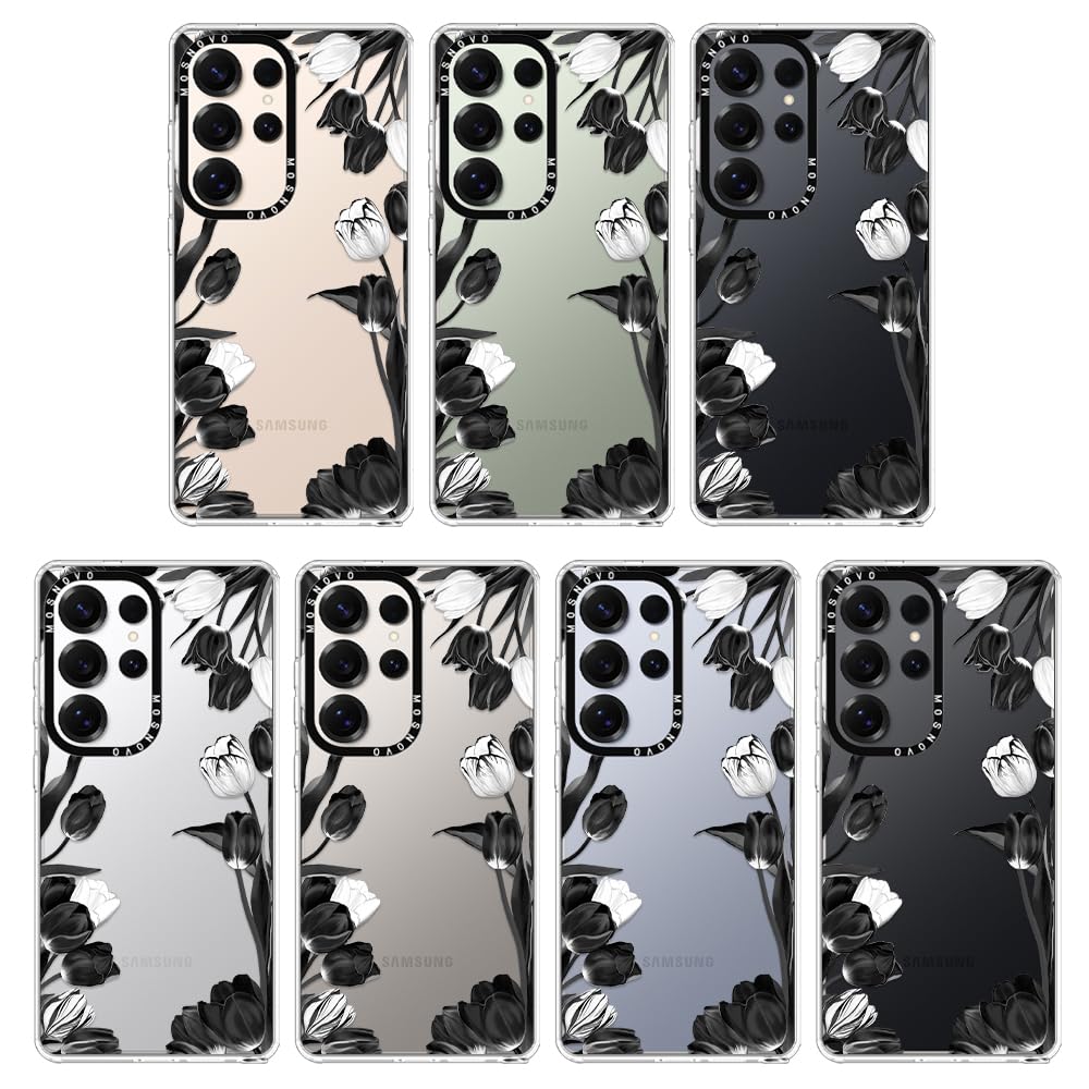 Foto 4 pulgar | Funda De Teléfono Mosnovo Para Samsung Galaxy S25 Ultra Black White - Venta Internacional.