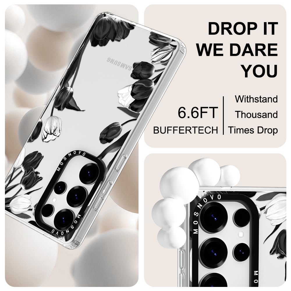 Foto 6 pulgar | Funda De Teléfono Mosnovo Para Samsung Galaxy S25 Ultra Black White - Venta Internacional.