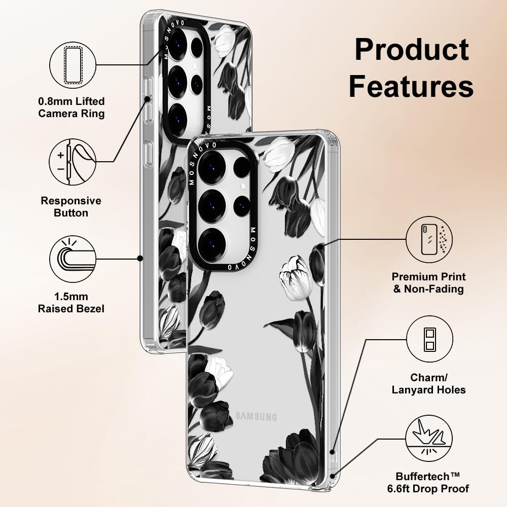 Foto 6 | Funda De Teléfono Mosnovo Para Samsung Galaxy S25 Ultra Black White - Venta Internacional.