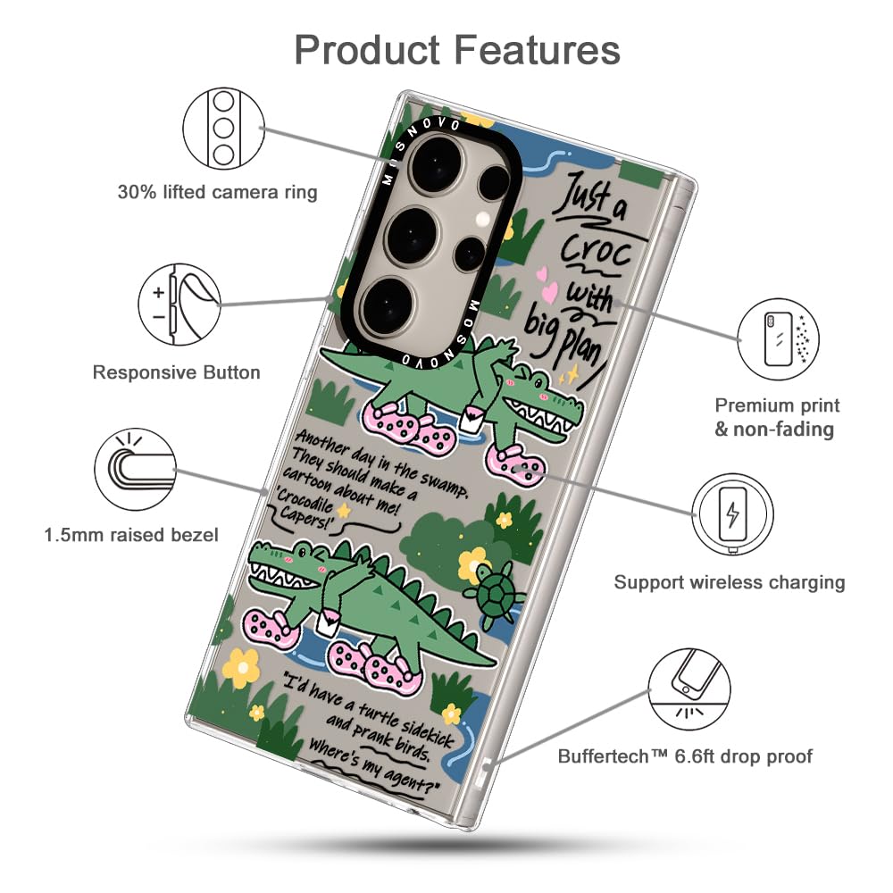 Foto 7 pulgar | Funda De Teléfono Mosnovo Para Samsung Galaxy S24 Ultra Croc Design - Venta Internacional.