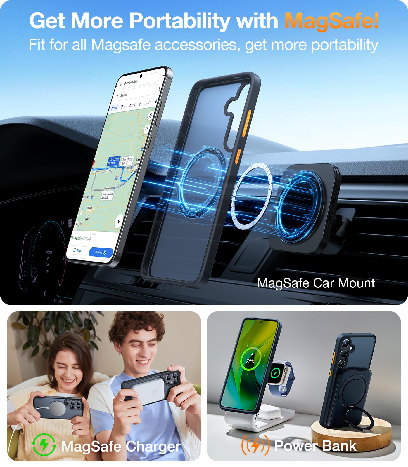 Foto 5 pulgar | Funda De Teléfono Torras Magnética A Prueba De Golpes Para Samsung Galaxy S25 - Venta Internacional.
