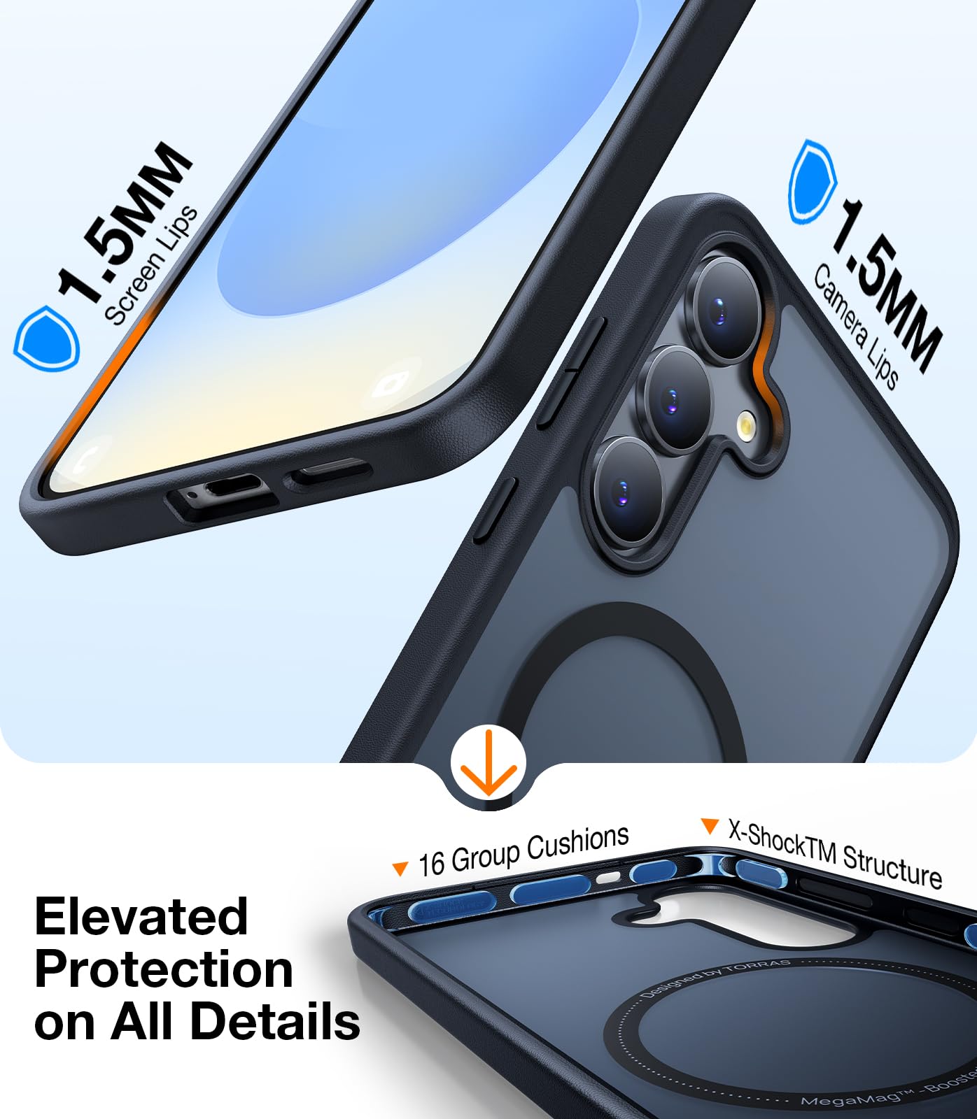 Foto 6 pulgar | Funda De Teléfono Torras Magnética A Prueba De Golpes Para Samsung Galaxy S25 - Venta Internacional.
