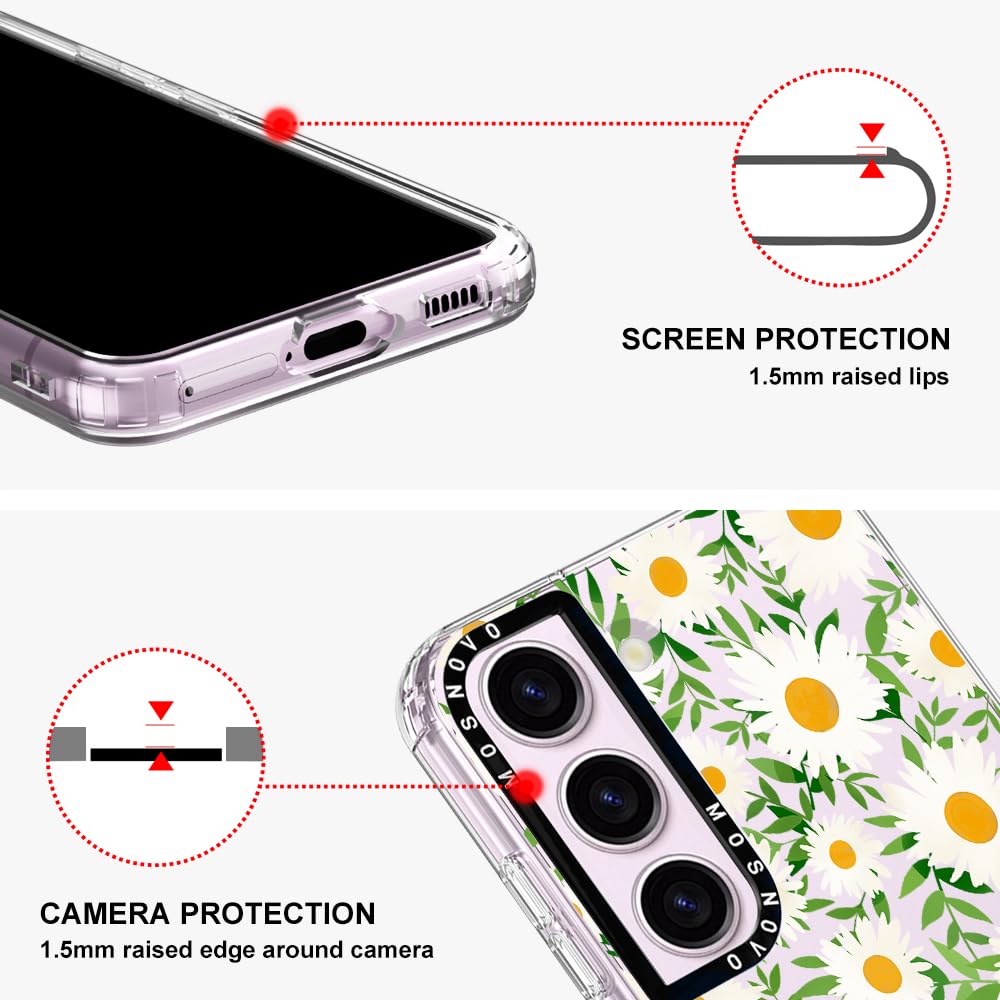 Foto 4 | Funda De Teléfono Mosnovo Para Samsung Galaxy S23 Plus, Diseño De Margaritas - Venta Internacional.