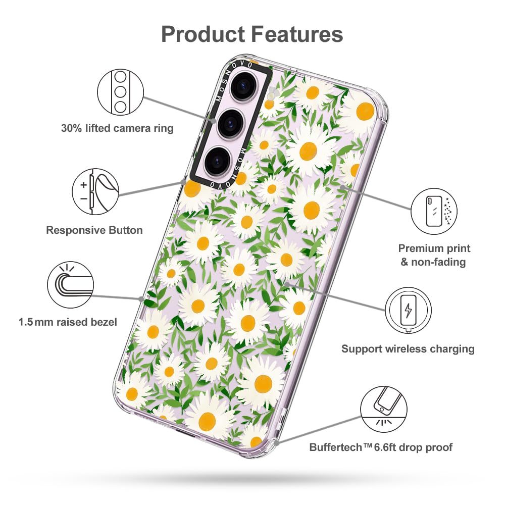Foto 7 pulgar | Funda De Teléfono Mosnovo Para Samsung Galaxy S23 Plus, Diseño De Margaritas - Venta Internacional.