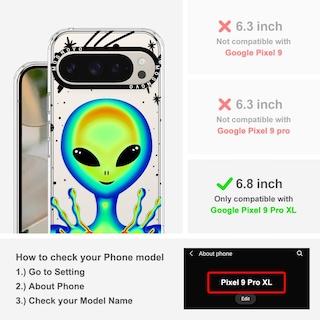 Foto 2 | Funda De Teléfono Mosnovo Para Google Pixel 9 Pro Xl Buffertech Clear - Venta Internacional.