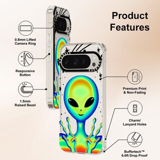 Foto 6 | Funda De Teléfono Mosnovo Para Google Pixel 9 Pro Xl Buffertech Clear - Venta Internacional.