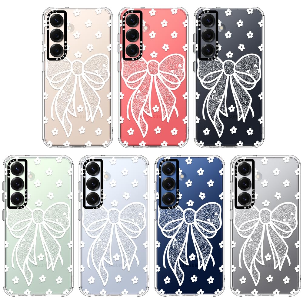 Foto 4 pulgar | Funda De Teléfono Mosnovo Para Samsung Galaxy S25 Plus Lacey Bow - Venta Internacional.