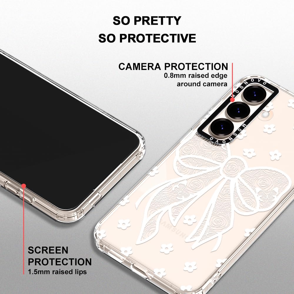 Foto 5 pulgar | Funda De Teléfono Mosnovo Para Samsung Galaxy S25 Plus Lacey Bow - Venta Internacional.