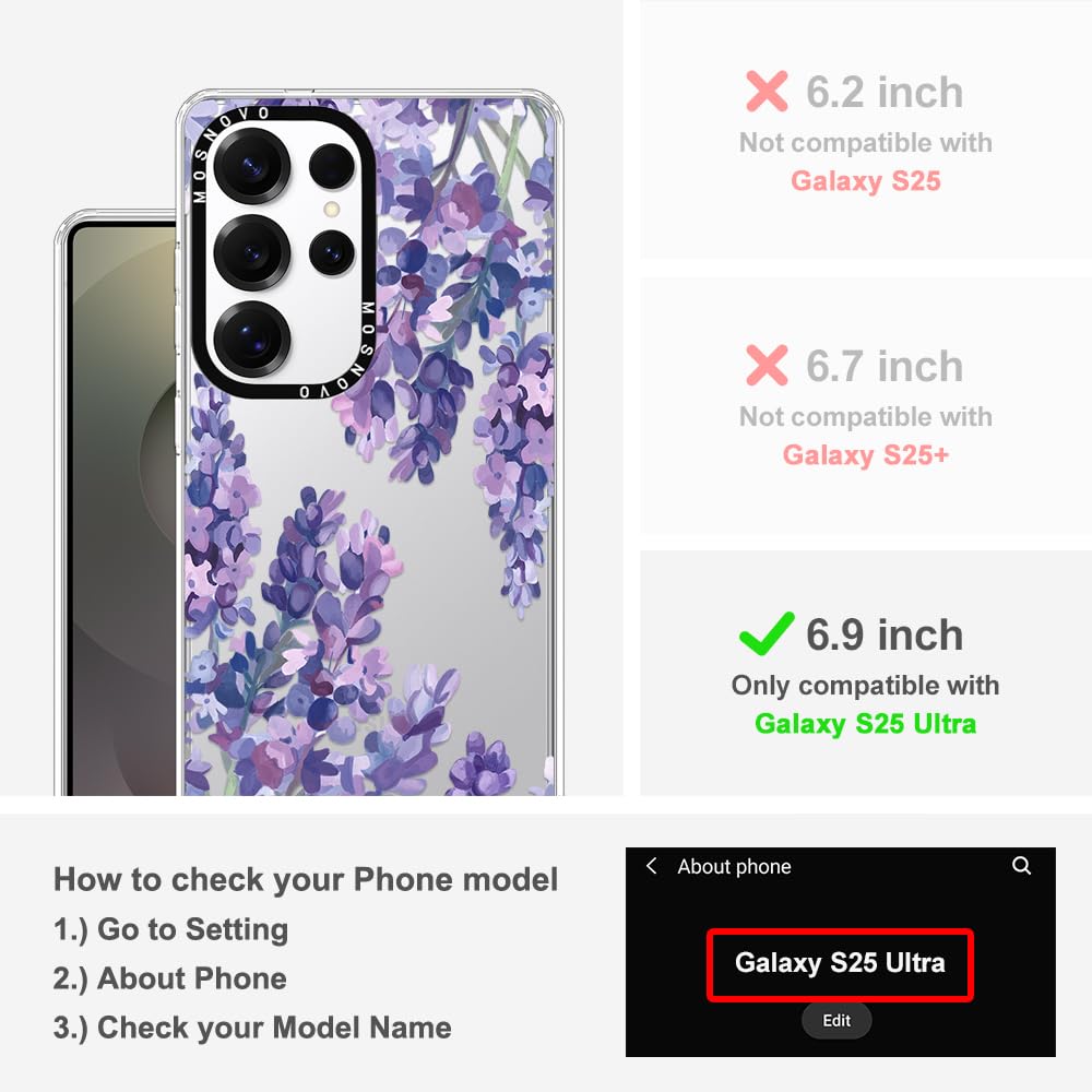 Foto 2 | Funda De Teléfono Mosnovo Para Samsung Galaxy S25 Ultra Lavender - Venta Internacional.