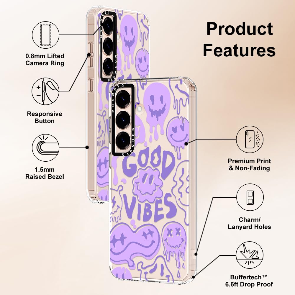 Foto 7 pulgar | Funda De Teléfono Mosnovo Para Samsung Galaxy S25 Good Vibes - Venta Internacional.