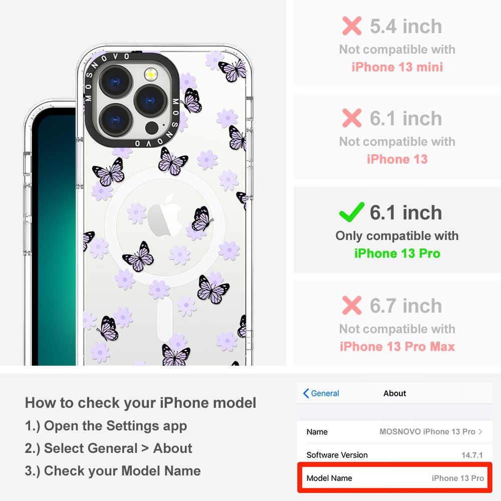 Foto 3 pulgar | Funda De Teléfono Mosnovo Compatible Con Iphone 13 Pro Lilac - Venta Internacional.