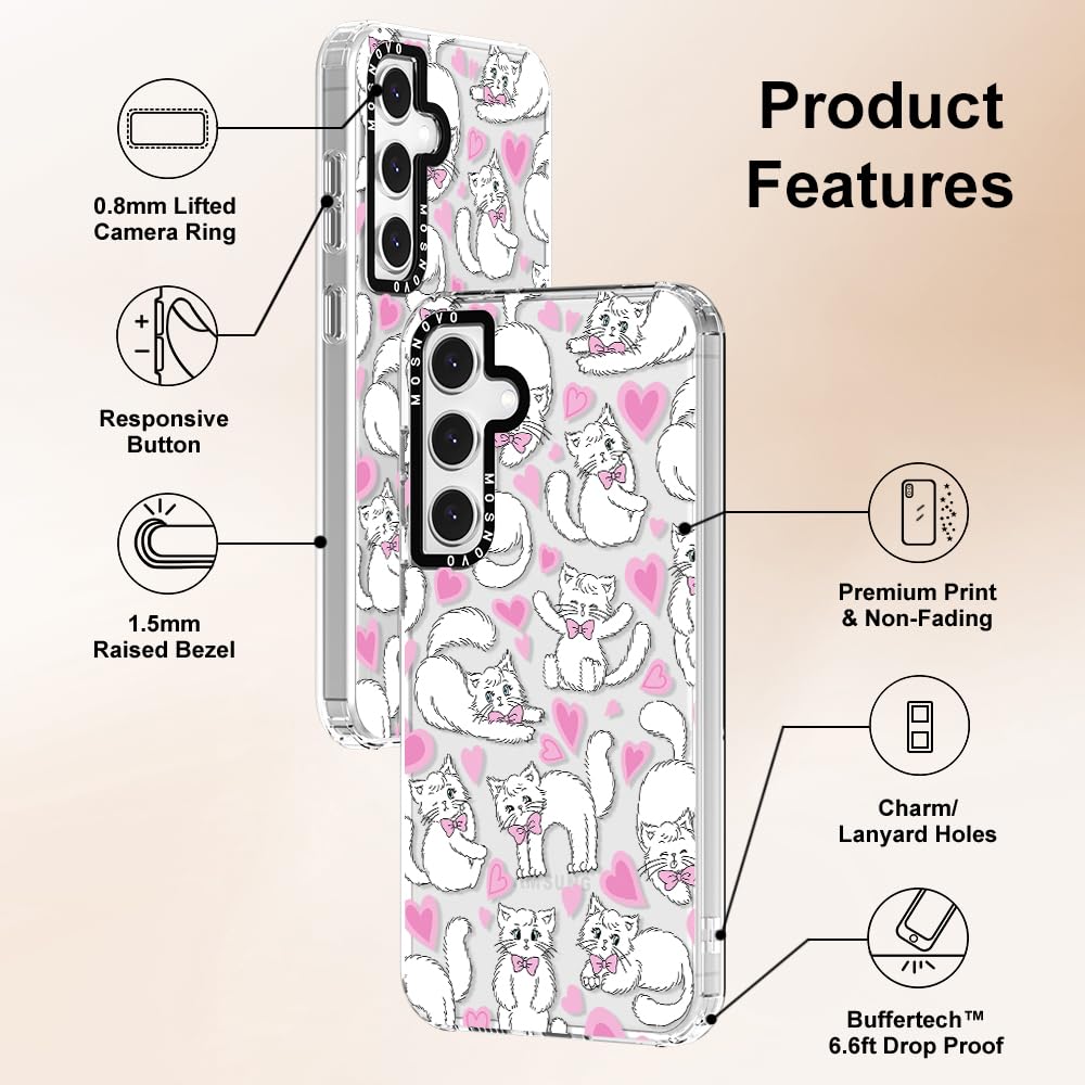 Foto 7 pulgar | Funda De Teléfono Mosnovo Para Samsung Galaxy S24 Fe Kitties Design - Venta Internacional.