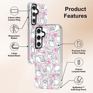 Foto 6 | Funda De Teléfono Mosnovo Para Samsung Galaxy S24 Fe Kitties Design - Venta Internacional.
