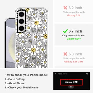 Foto 2 | Funda De Teléfono Mosnovo Para Samsung Galaxy S24 Plus Happy Daisy - Venta Internacional.