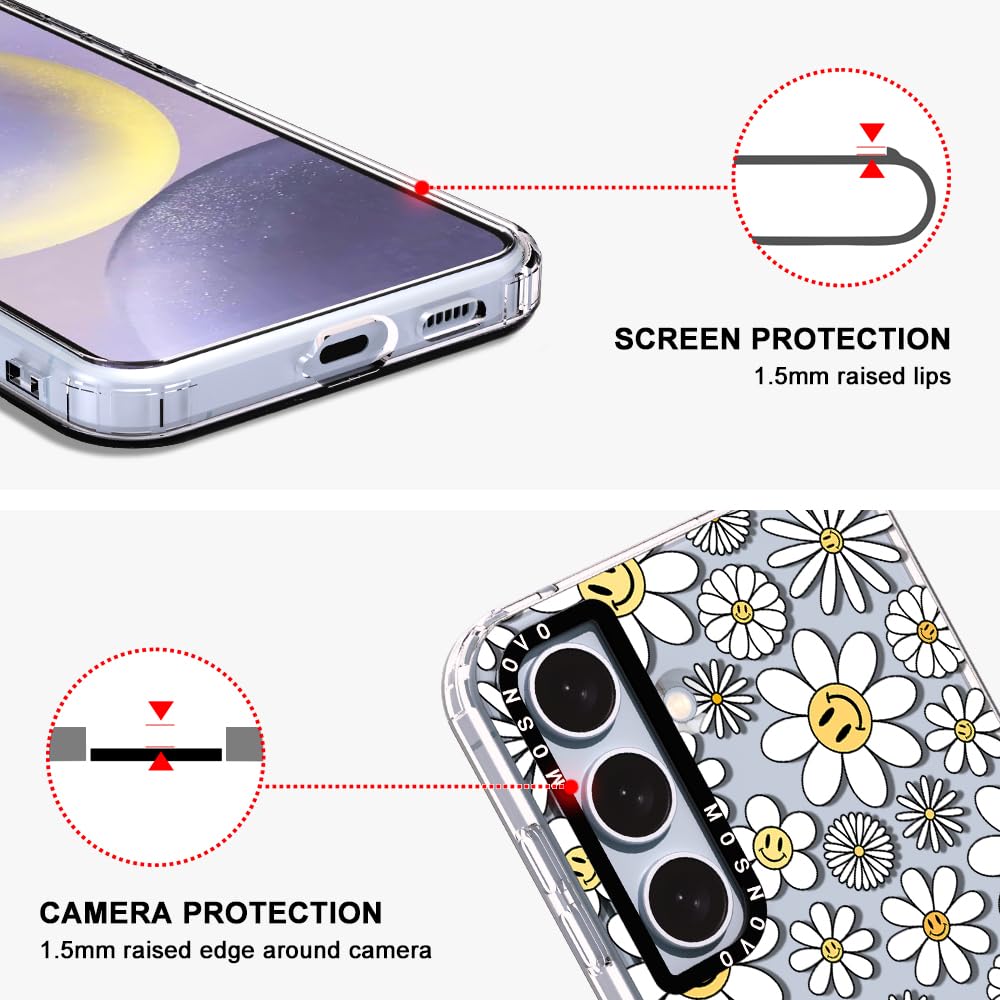 Foto 5 pulgar | Funda De Teléfono Mosnovo Para Samsung Galaxy S24 Plus Happy Daisy - Venta Internacional.