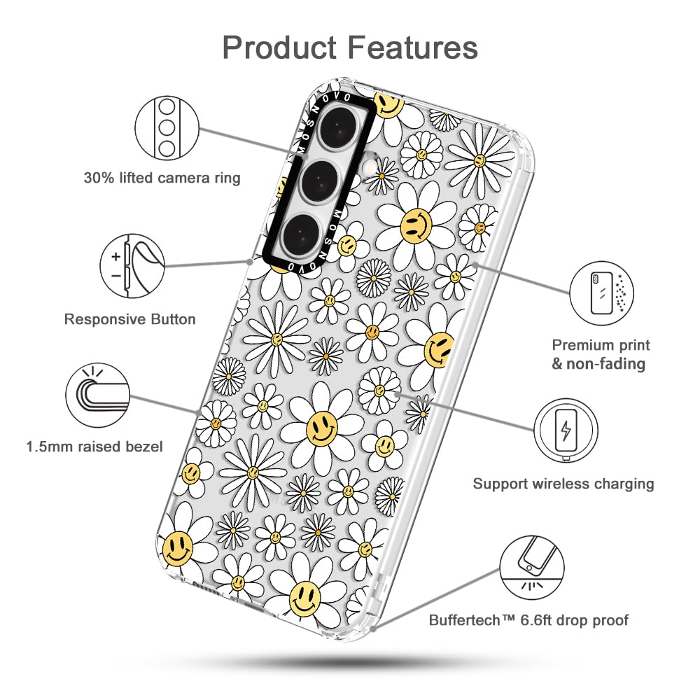 Foto 7 pulgar | Funda De Teléfono Mosnovo Para Samsung Galaxy S24 Plus Happy Daisy - Venta Internacional.