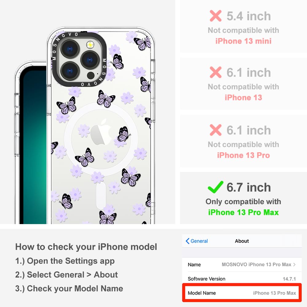 Foto 3 pulgar | Funda De Teléfono Mosnovo Compatible Con Iphone 13 Pro Max Lilac - Venta Internacional.