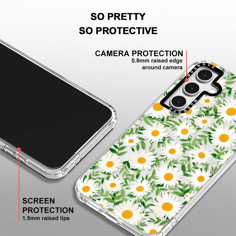 Foto 5 pulgar | Funda De Teléfono Mosnovo Para Samsung Galaxy S24 Fe Daisies Design - Venta Internacional.