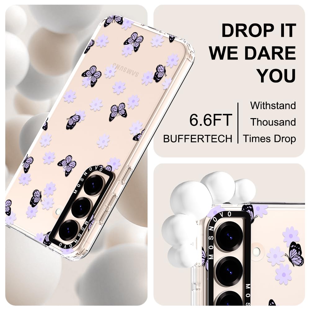 Foto 6 pulgar | Funda De Teléfono Mosnovo Para Samsung Galaxy S25 Lilac Butterfly - Venta Internacional.