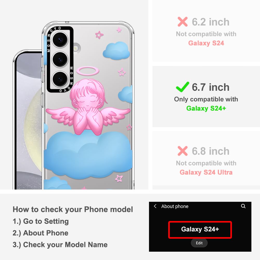 Foto 3 pulgar | Funda De Teléfono Mosnovo Para Samsung Galaxy S24 Plus Pink Serenity - Venta Internacional.