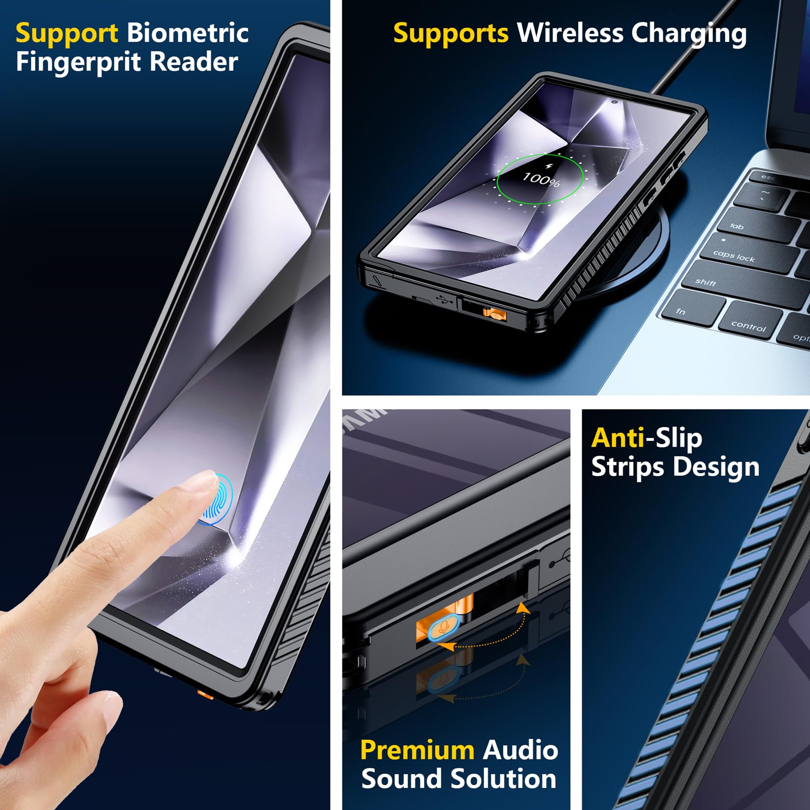 Foto 7 pulgar | Funda De Teléfono Spidercase Impermeable Para Samsung Galaxy S24 Ultra - Venta Internacional.