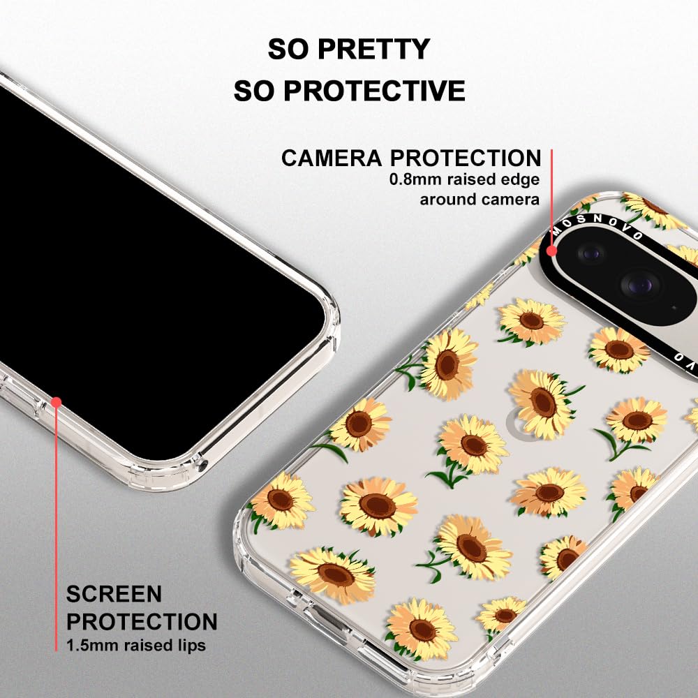 Foto 5 pulgar | Funda De Teléfono Mosnovo Para Google Pixel 9 Y Pixel 9 Pro Sunflowers - Venta Internacional.