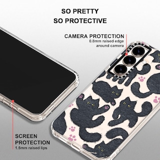 Foto 4 | Funda De Teléfono Mosnovo Para Samsung Galaxy S25 Plus Black Fluffy Cat - Venta Internacional.