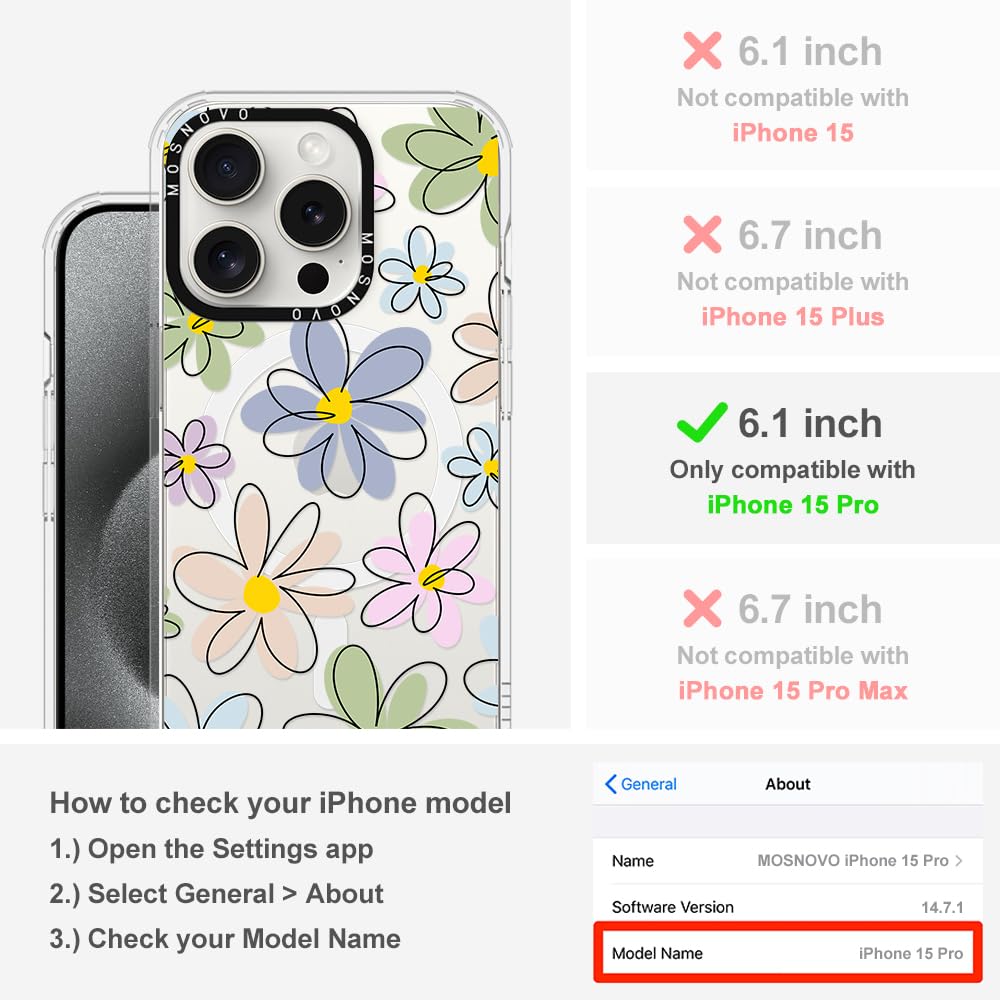 Foto 3 pulgar | Funda De Teléfono Mosnovo Compatible Con Iphone 15 Pro Con Magsafe - Venta Internacional.