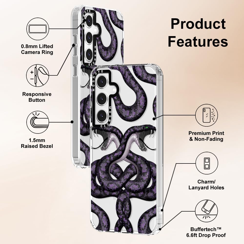 Foto 7 pulgar | Funda De Teléfono Mosnovo Para Samsung Galaxy S24 Fe Mystery Snake - Venta Internacional.