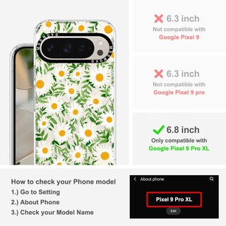 Foto 2 | Funda De Teléfono Mosnovo Para Google Pixel 9 Pro Xl Daisies Design - Venta Internacional.