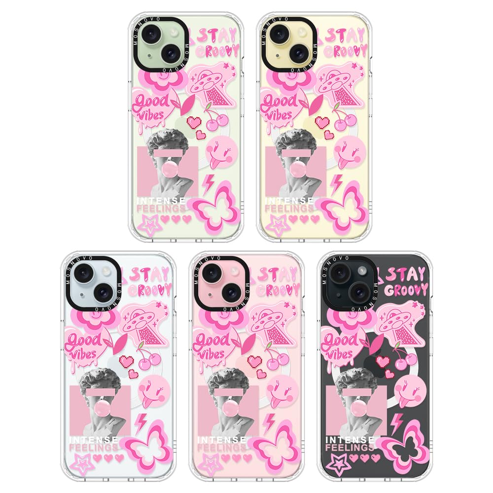 Foto 4 pulgar | Funda De Teléfono Mosnovo Para Iphone 15 Plus/iphone 14 Plus Rosa - Venta Internacional.