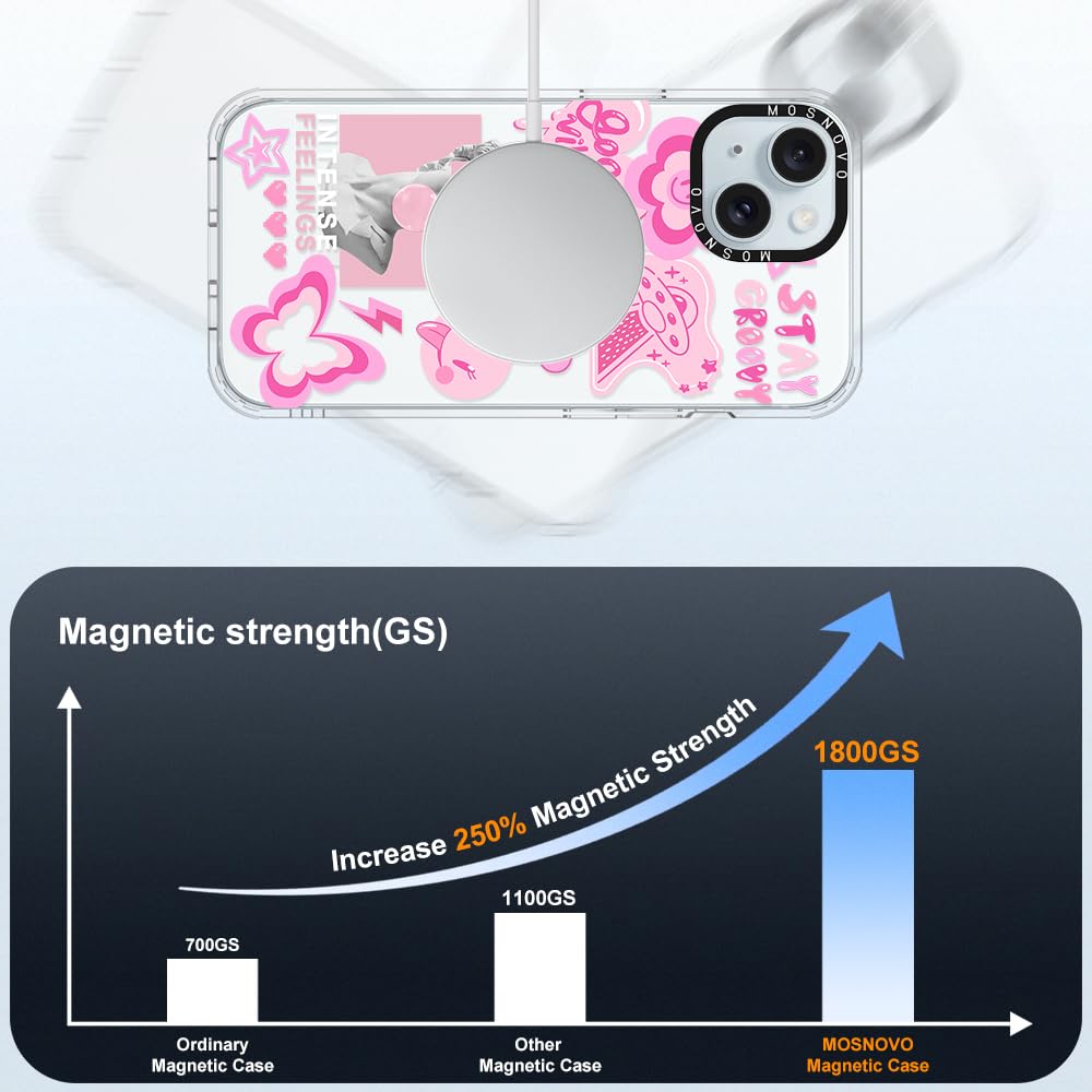 Foto 5 pulgar | Funda De Teléfono Mosnovo Para Iphone 15 Plus/iphone 14 Plus Rosa - Venta Internacional.