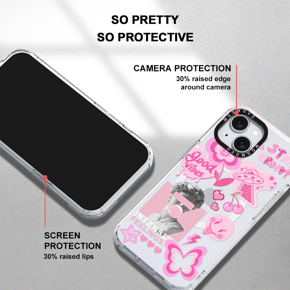 Foto 7 pulgar | Funda De Teléfono Mosnovo Para Iphone 15 Plus/iphone 14 Plus Rosa - Venta Internacional.