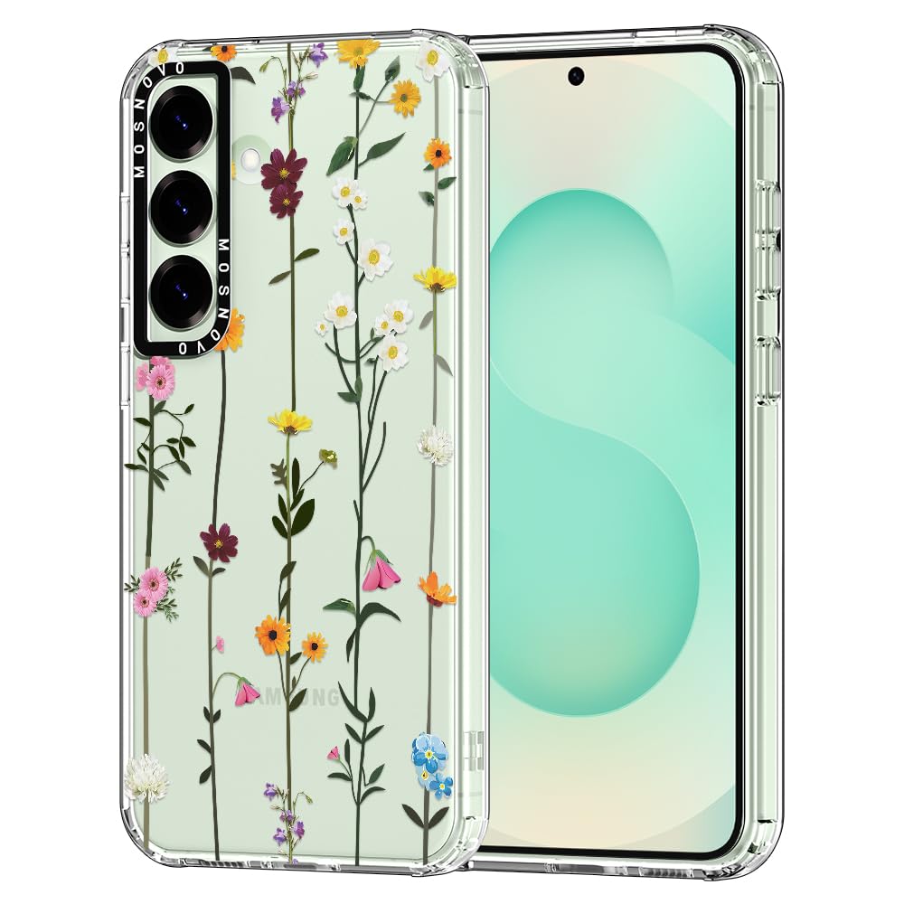 Foto 1 | Funda De Teléfono Mosnovo Para Samsung Galaxy S25, Diseño De Flores Silvestres - Venta Internacional.