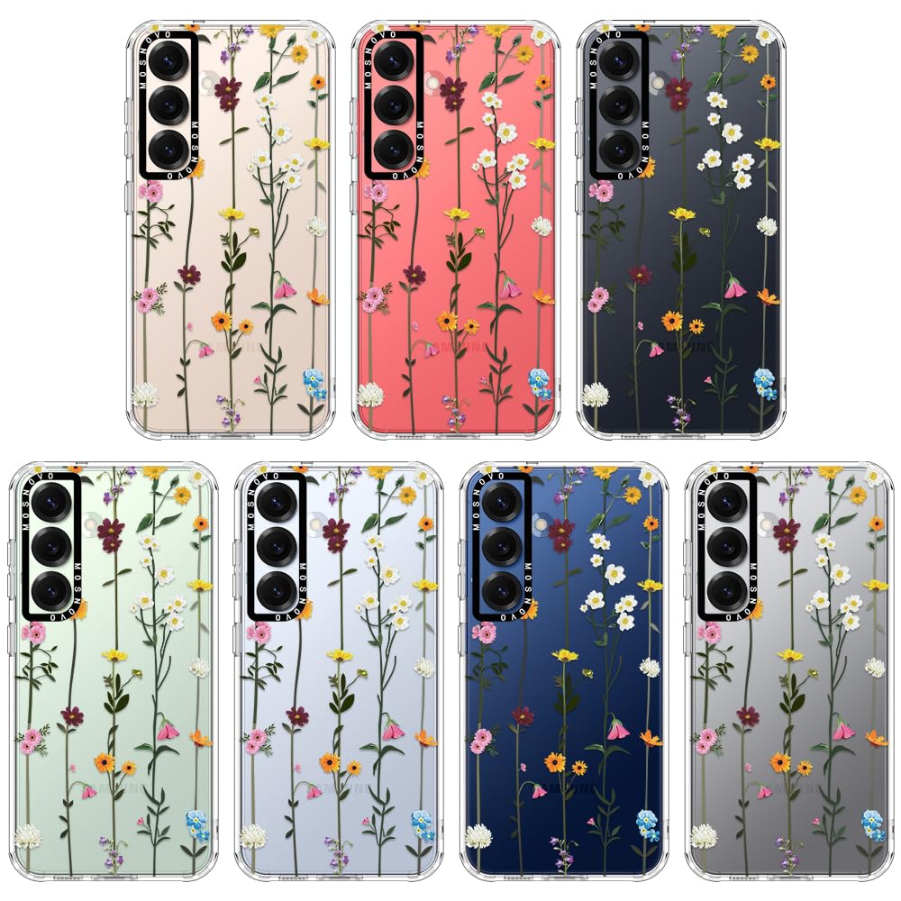 Foto 4 pulgar | Funda De Teléfono Mosnovo Para Samsung Galaxy S25, Diseño De Flores Silvestres - Venta Internacional.