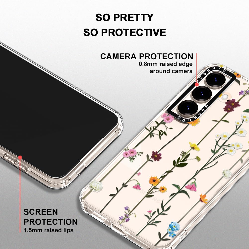 Foto 5 pulgar | Funda De Teléfono Mosnovo Para Samsung Galaxy S25, Diseño De Flores Silvestres - Venta Internacional.